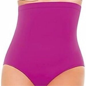 NWT SPANX High Rise Core Control Bikini Bottom in Berry